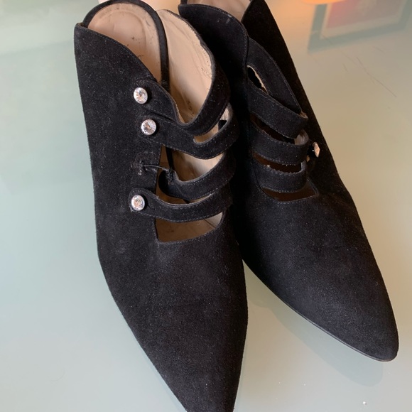 Vintage black shoes with like diamonds - Picture 4 of 10